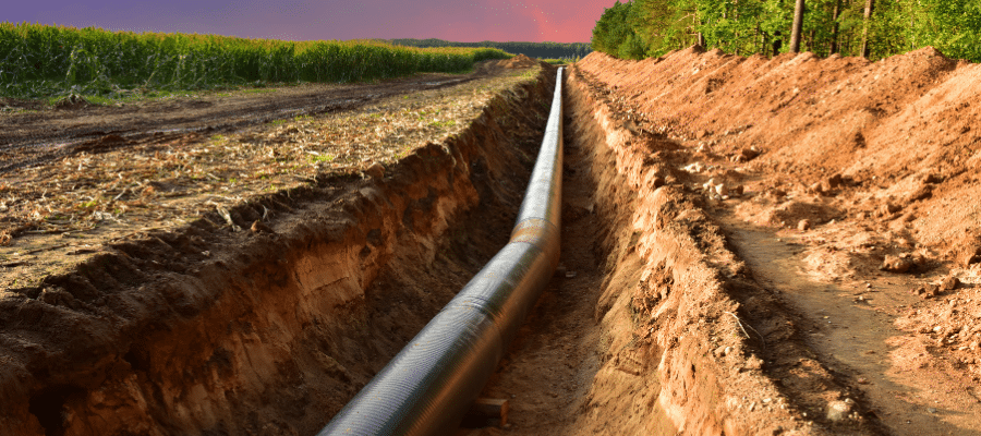 Liquified natural gas pipeline